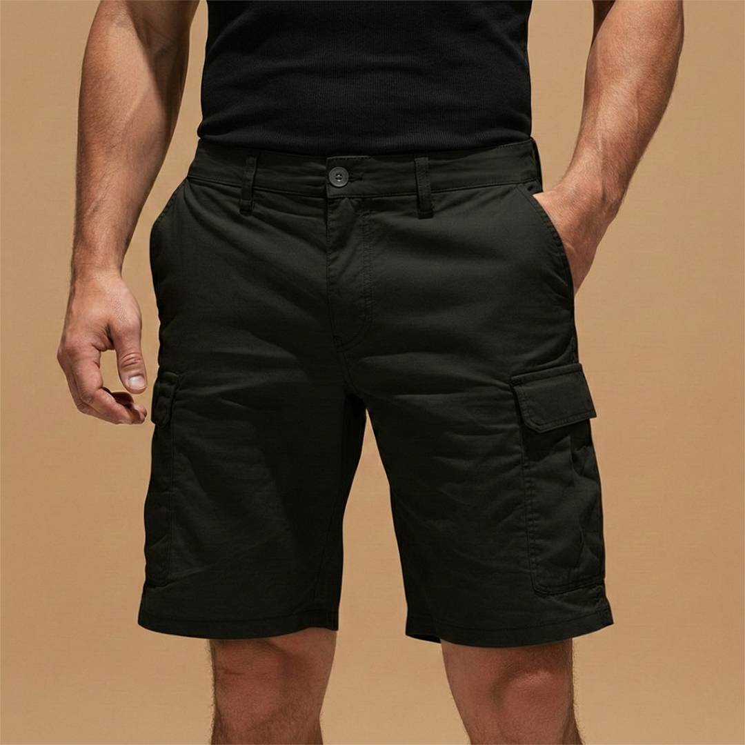 Men's Cotton Cargo Shorts | Comfortable Knee-Length Outdoor Wear 8