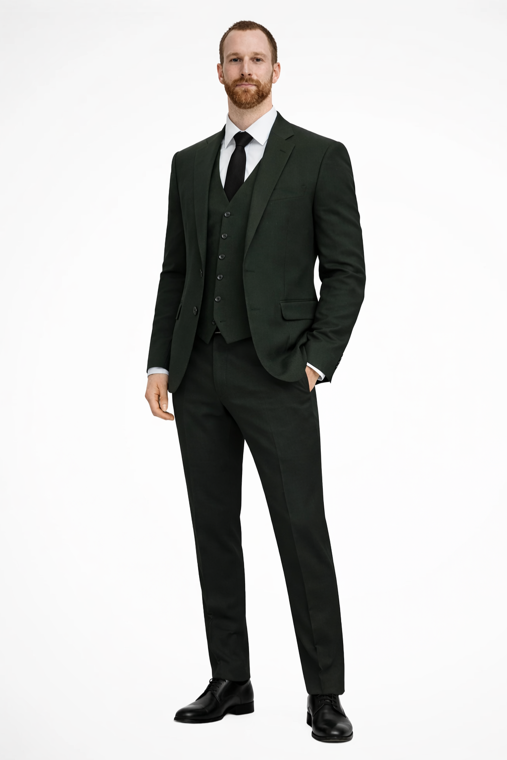 Men's Light Blue Linen Suit | Elegant Three-Piece Wedding Suit Set for Formal Events 8