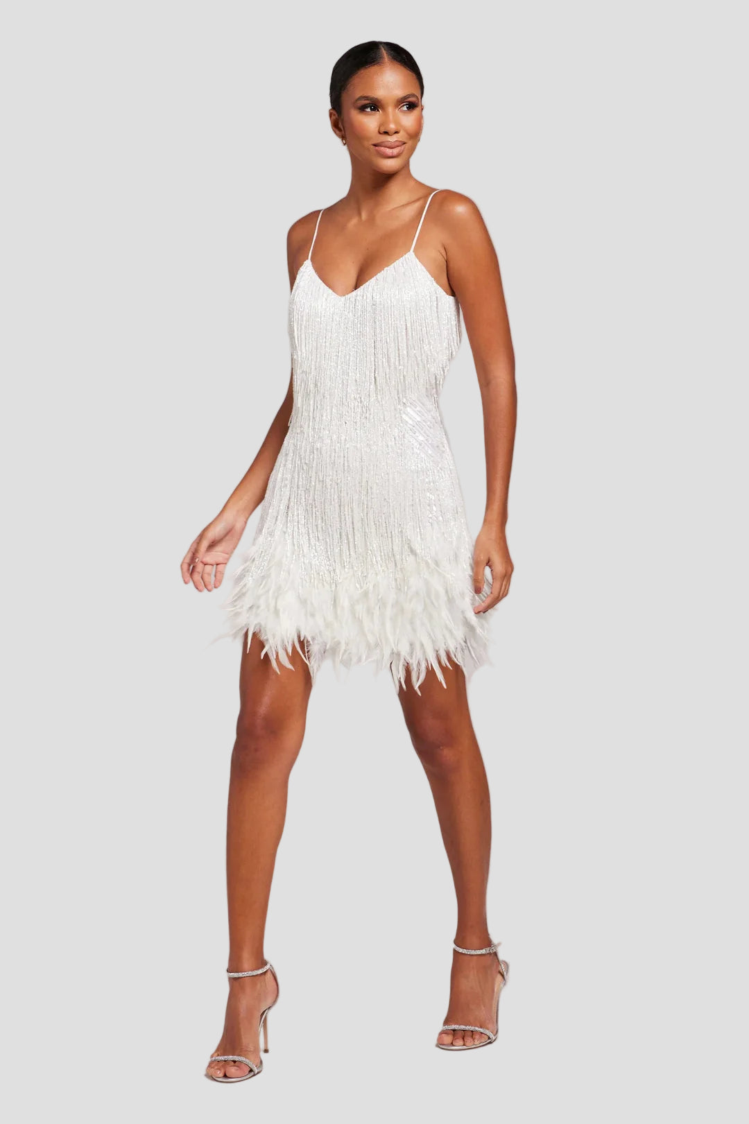 Feather Mini Dress for Women 1