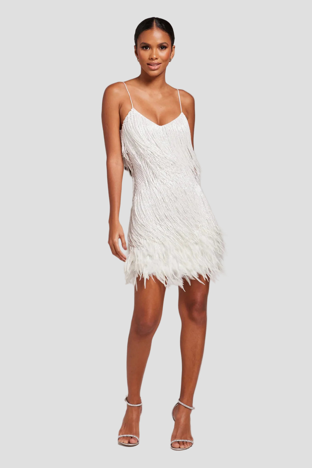 Feather Mini Dress for Women 2