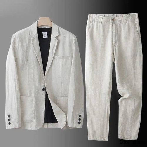 HARRINGTON OXFORD | LINEN BLEND SUIT FOR MEN 0