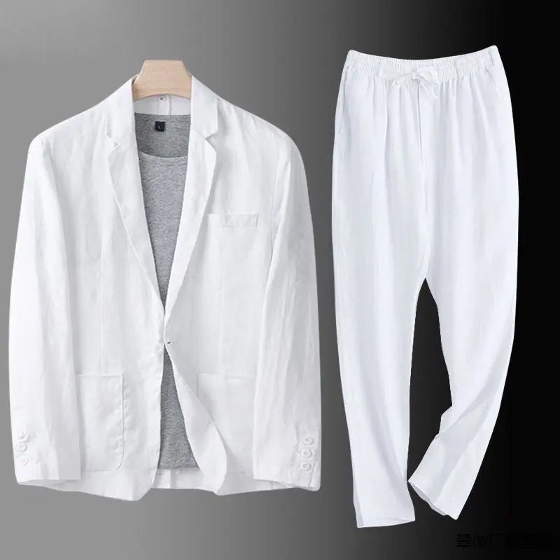 HARRINGTON OXFORD | LINEN BLEND SUIT FOR MEN 3