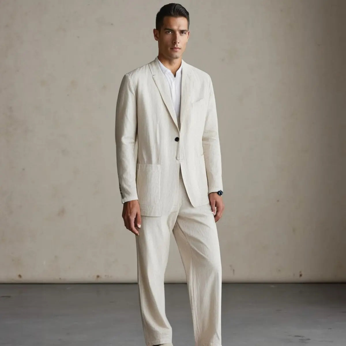 HARRINGTON OXFORD | LINEN BLEND SUIT FOR MEN 6