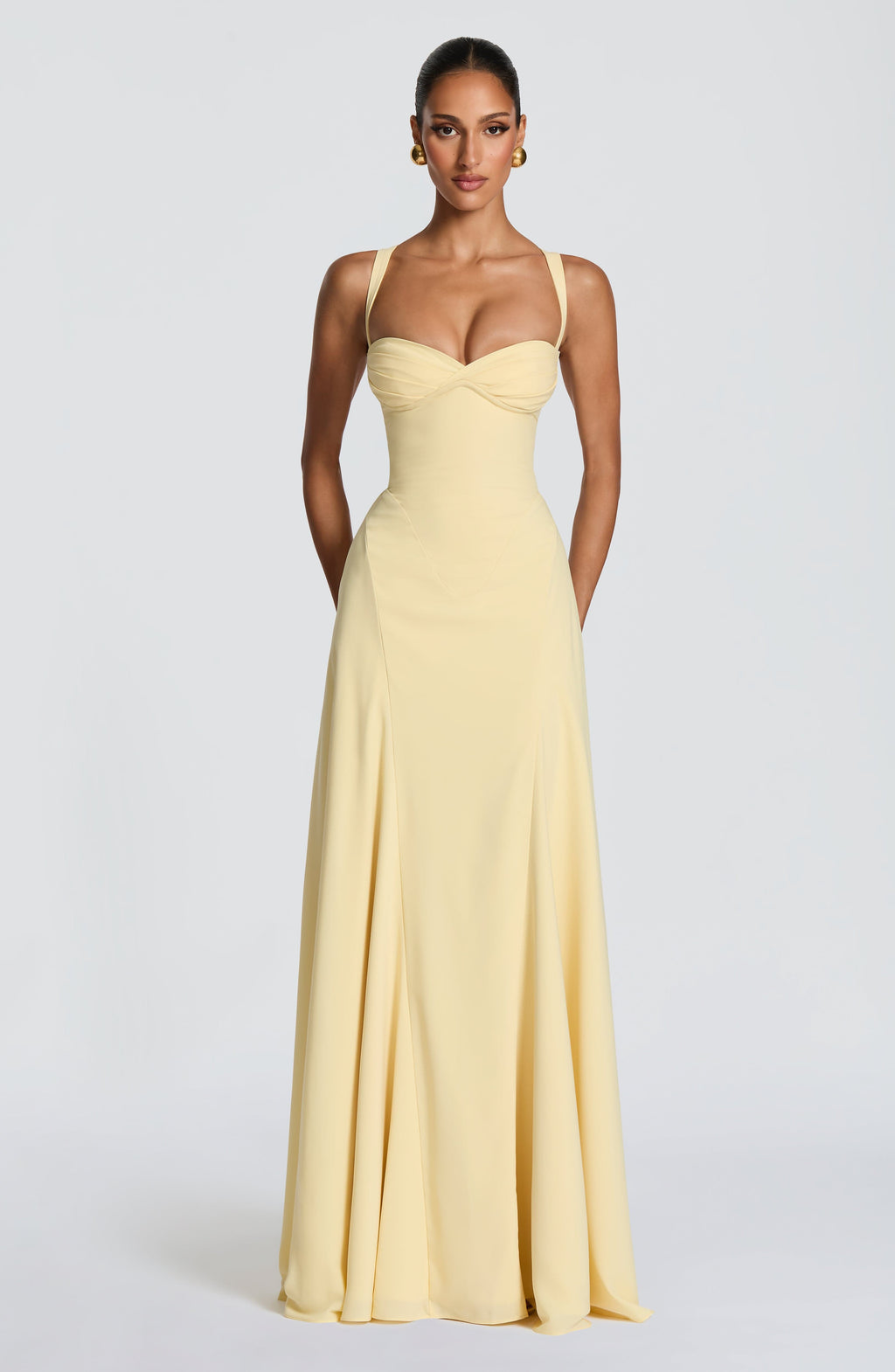 Maxi Gown Sculpted Waist – Celeste 0