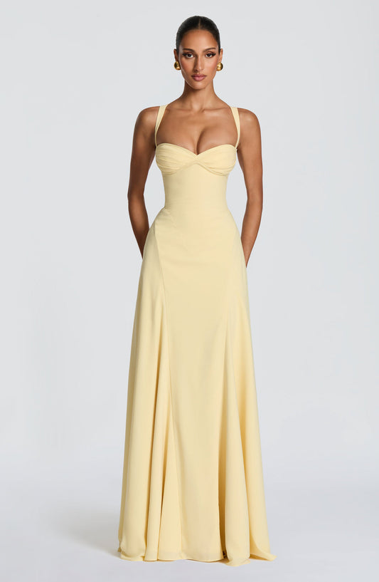 Maxi Gown Sculpted Waist – Celeste 0