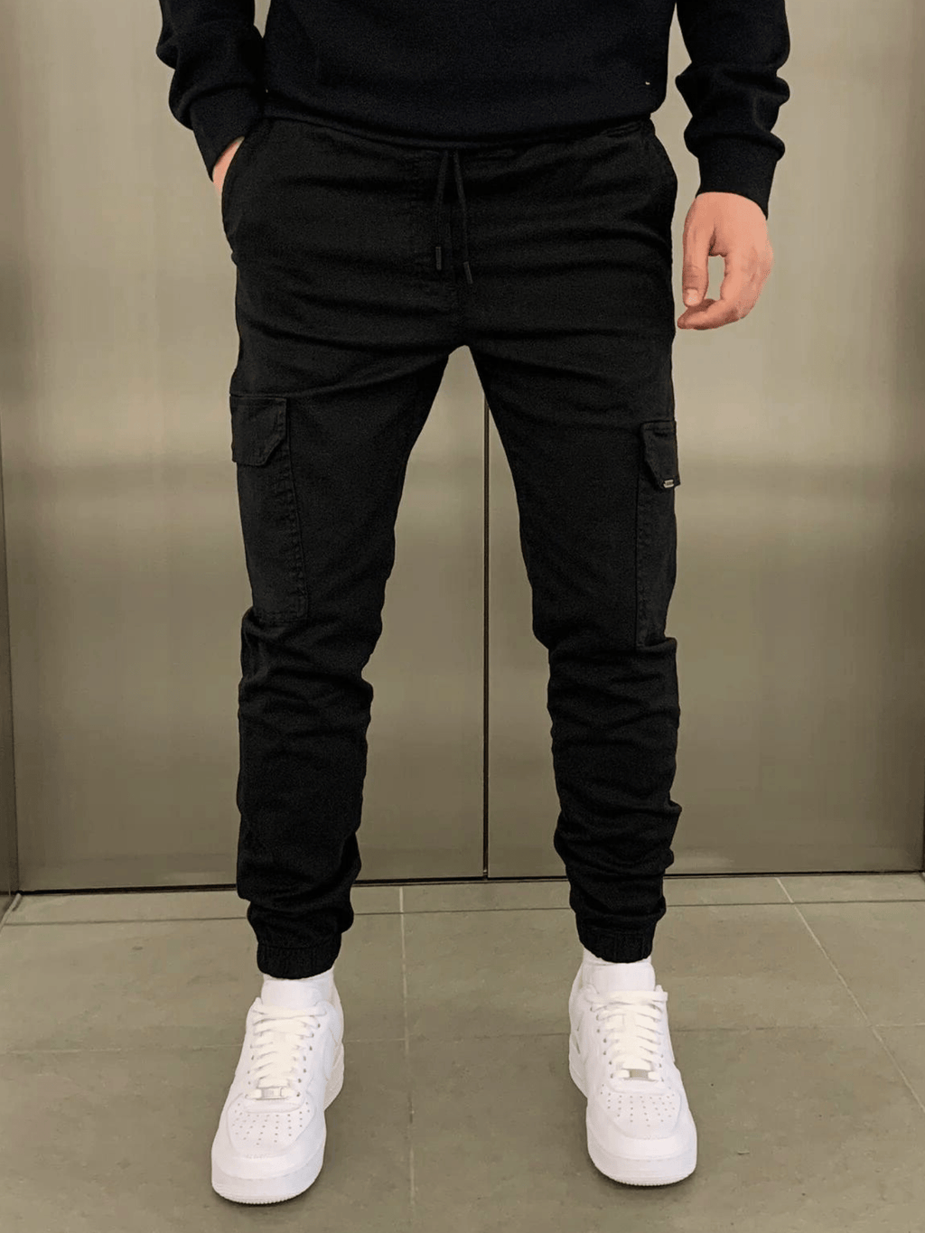 Men’s Cargo Jogger Pants with Elastic Cuffs | Activewear 0