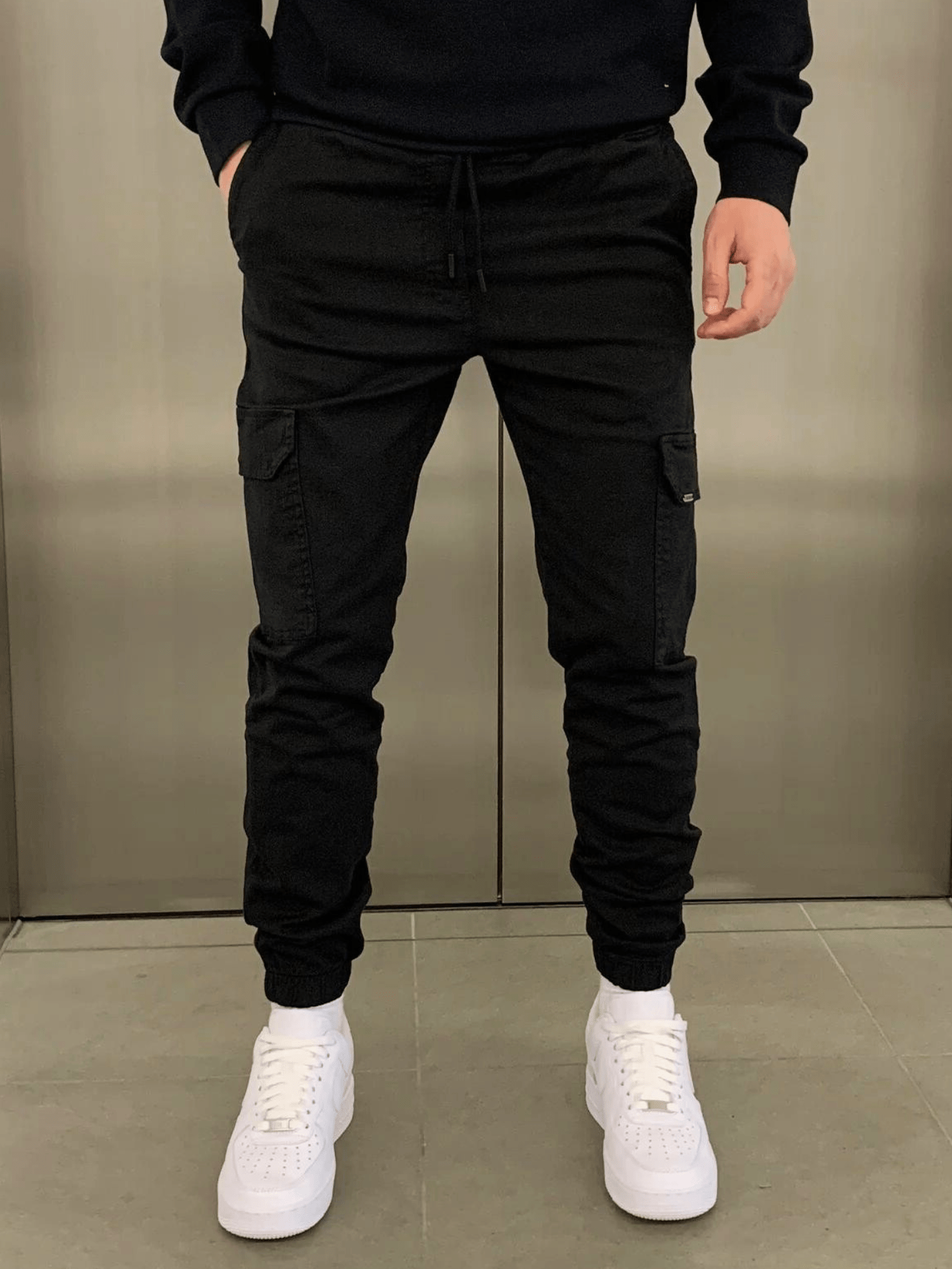 Men’s Cargo Jogger Pants with Elastic Cuffs | Activewear 0