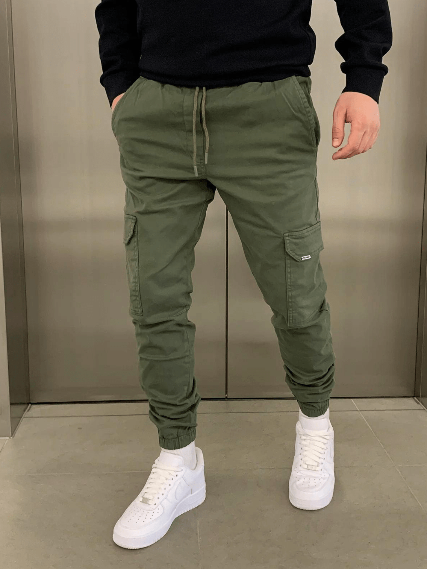 Men’s Cargo Jogger Pants with Elastic Cuffs | Activewear 3