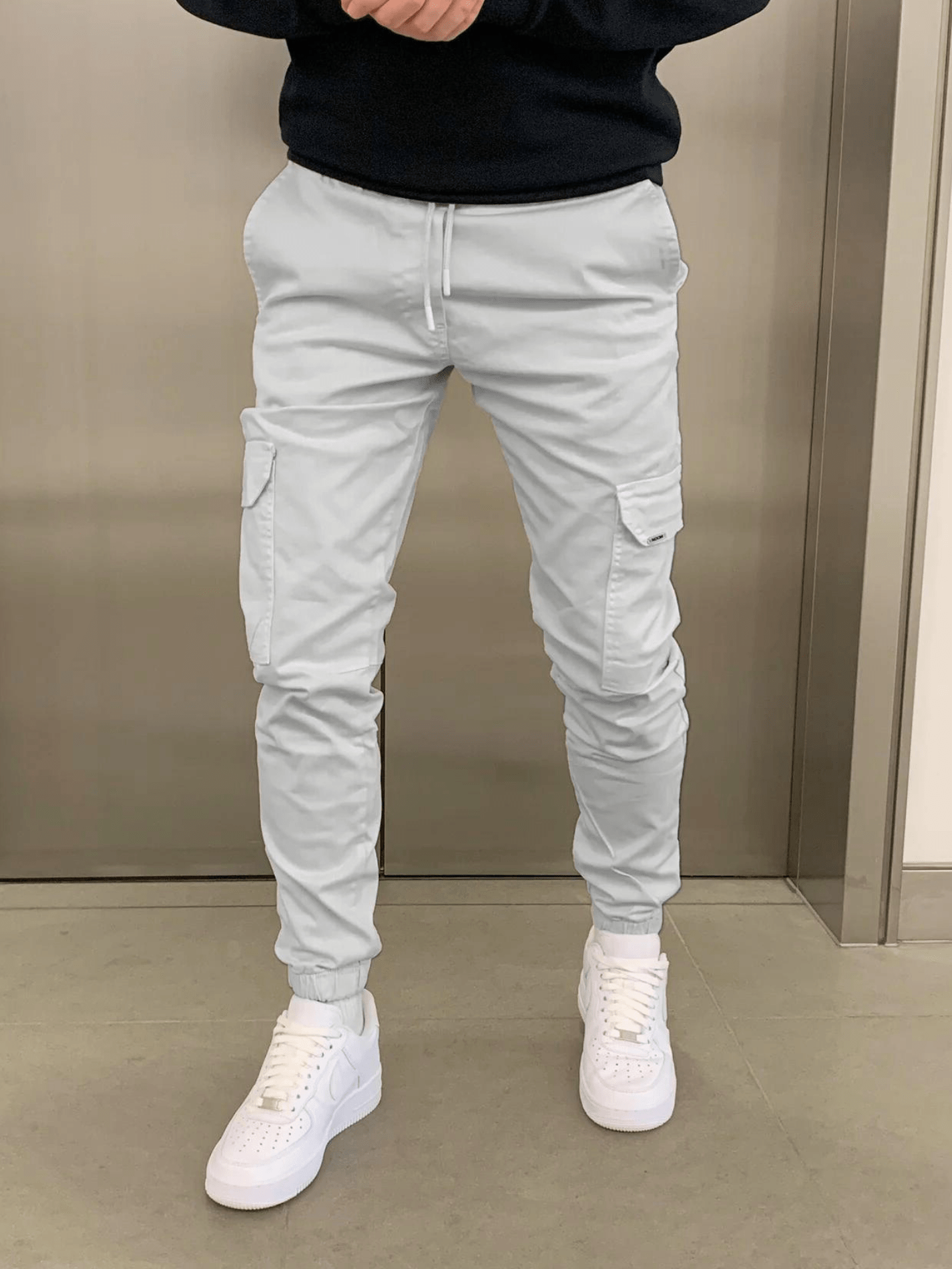 Men’s Cargo Jogger Pants with Elastic Cuffs | Activewear 5