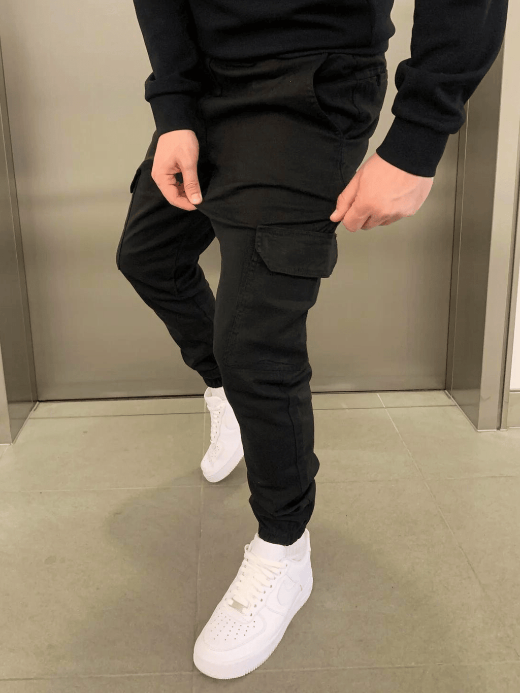 Men’s Cargo Jogger Pants with Elastic Cuffs | Activewear 7