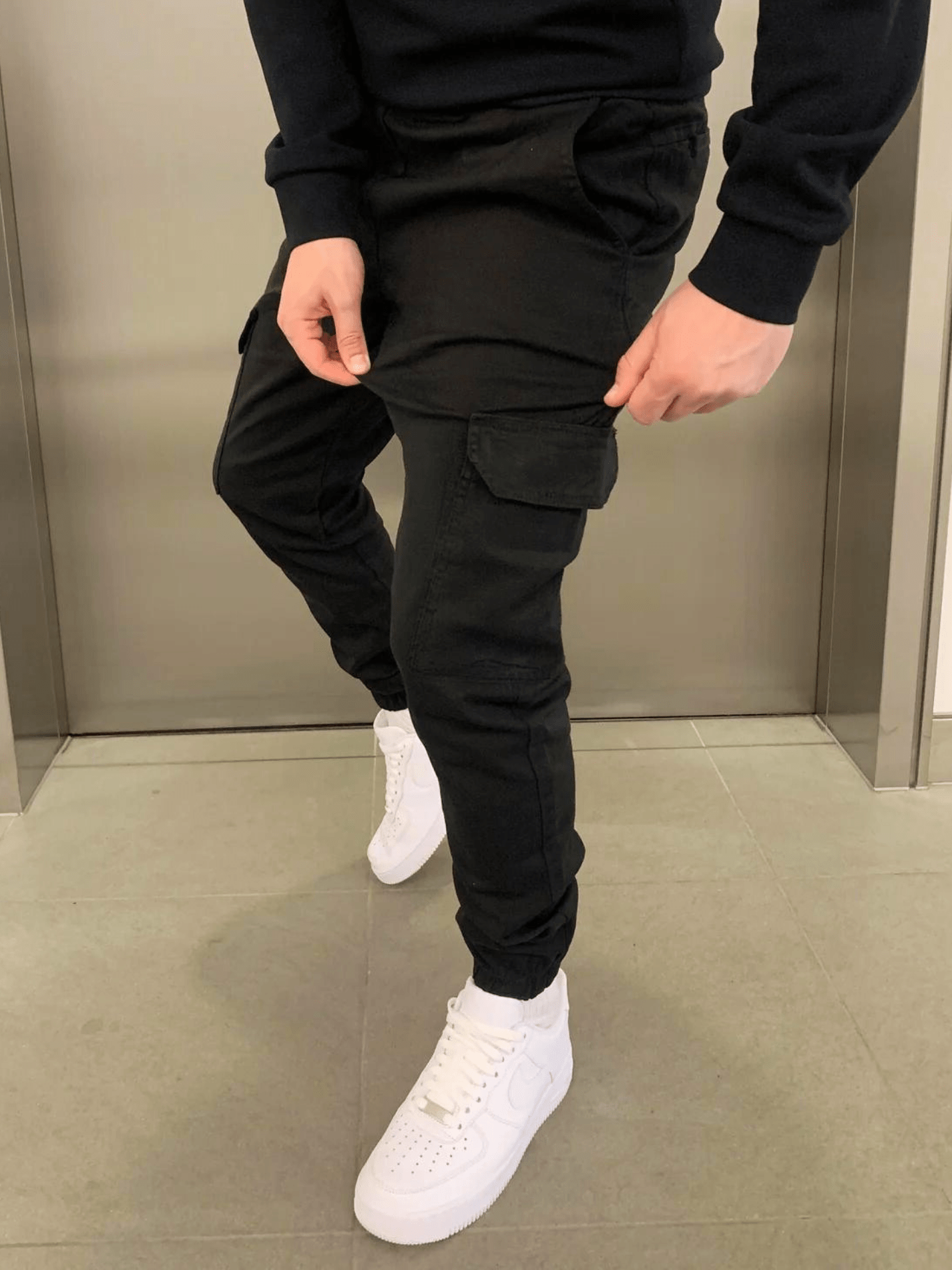 Men’s Cargo Jogger Pants with Elastic Cuffs | Activewear 7