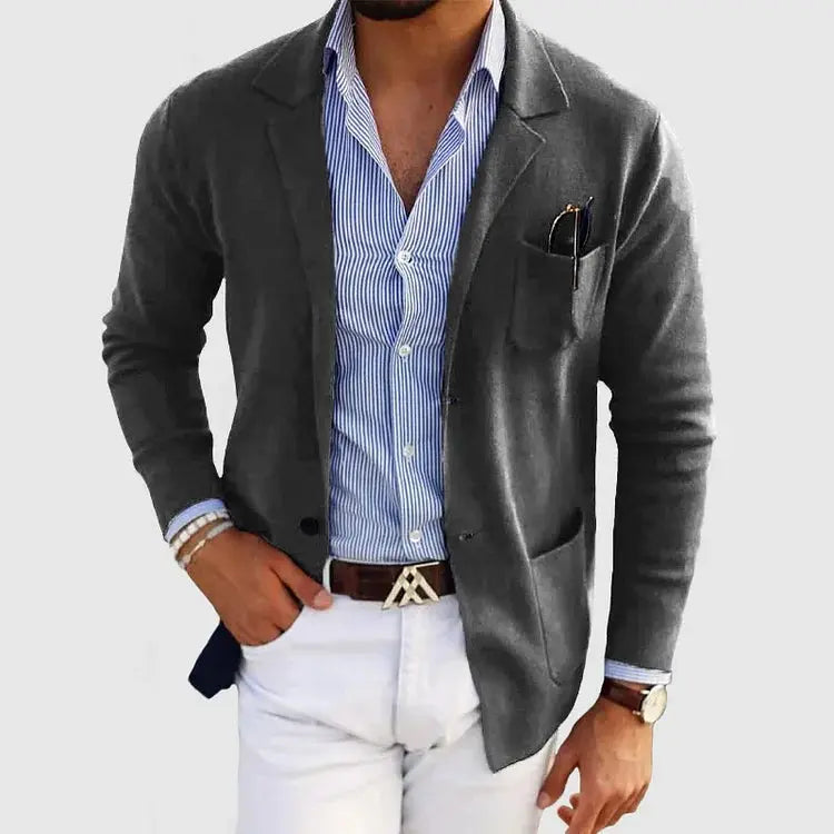 Men’s Casual Knit Blazer - image 5