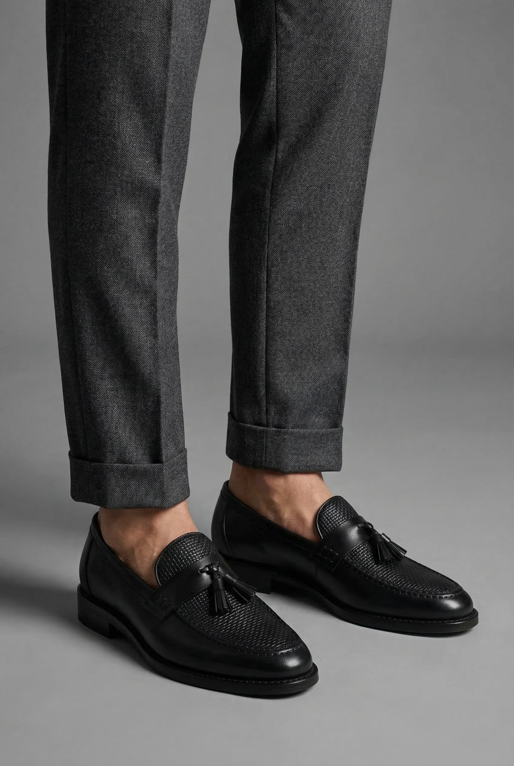 Men’s Classic Woven Tassel Slip On Loafers 4