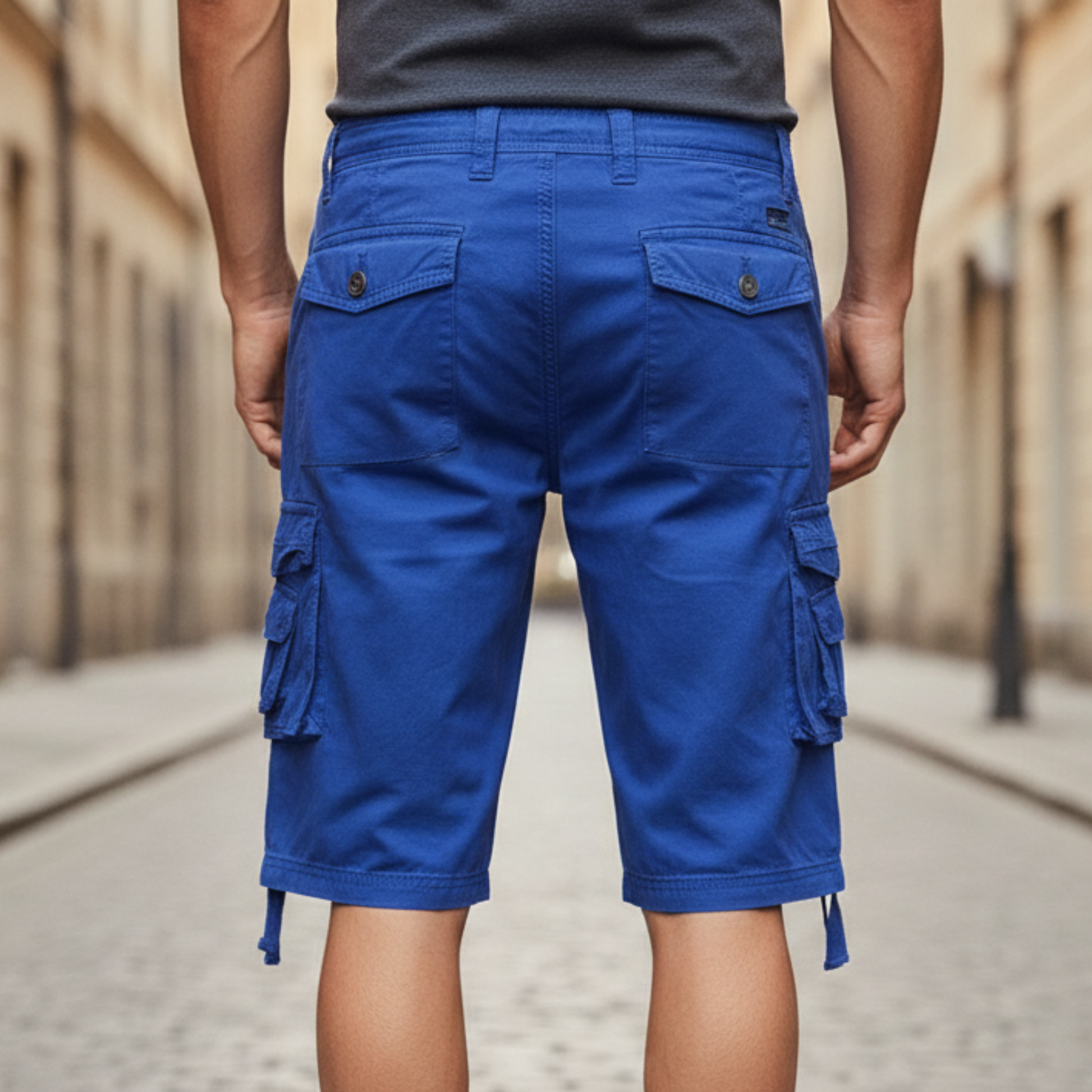 Men's Comfortable Cotton Cargo Shorts | Versatile Knee-Length Outdoor Wear 3