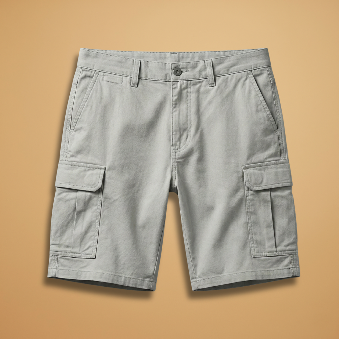 Men's Cotton Cargo Shorts | Comfortable Knee-Length Outdoor Wear 1