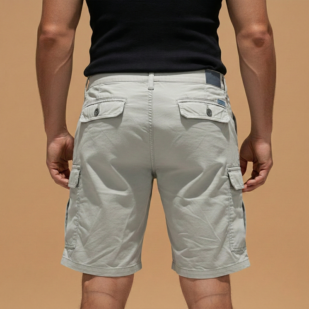 Men's Cotton Cargo Shorts | Comfortable Knee-Length Outdoor Wear 4