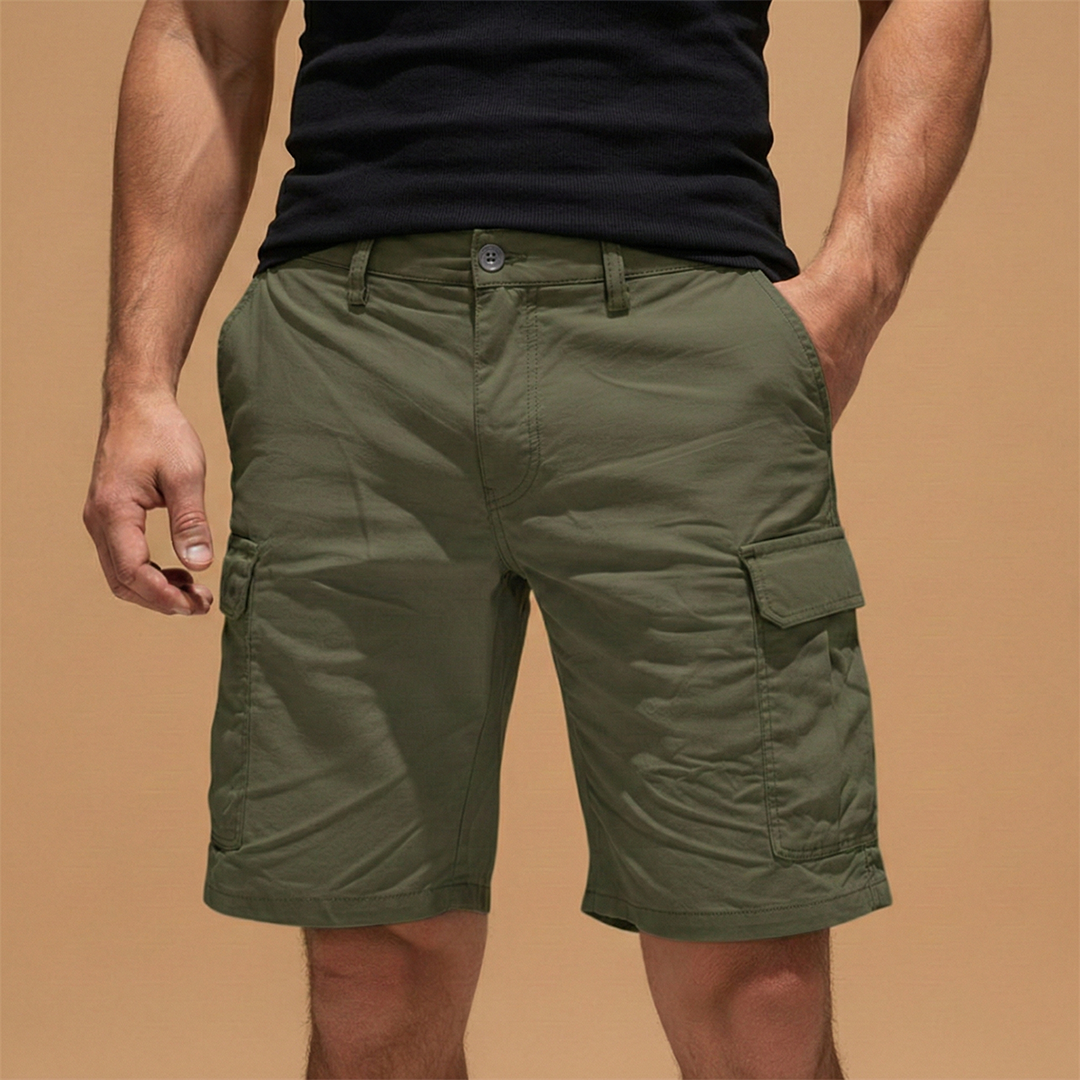 Men's Cotton Cargo Shorts | Comfortable Knee-Length Outdoor Wear 7