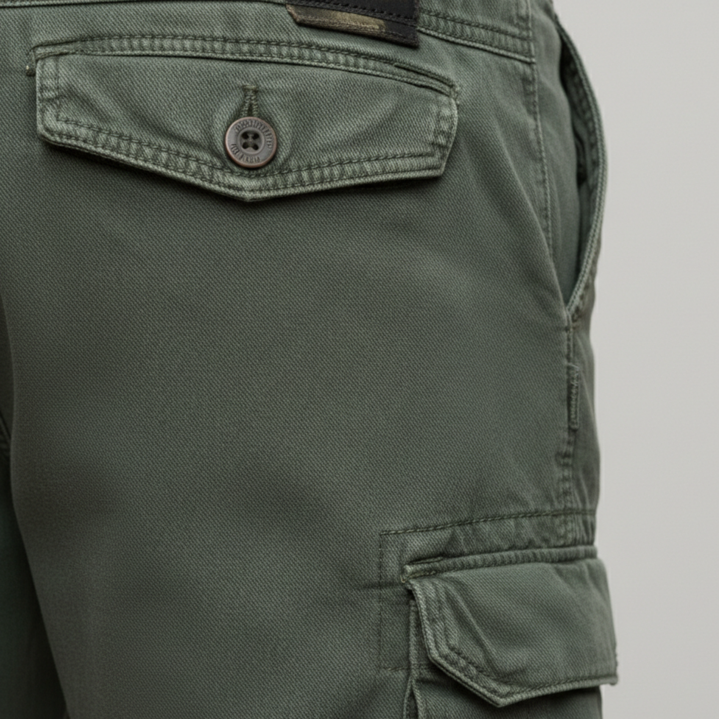 Men's Durable Cotton Blend Cargo Shorts | Comfortable Mid-Length Workwear 2