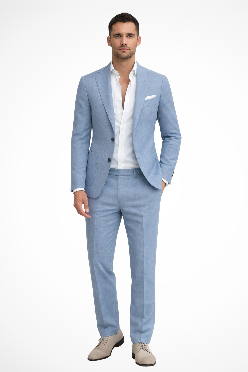 Men's Elegant Tailored Suit Set | Classic Two-Piece Wedding Attire 1
