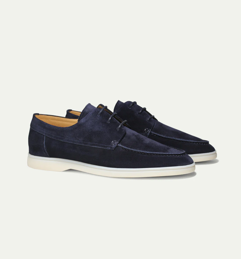 Men's High-Quality Leather Loafers | Stylish Lace-Up Dress Shoes for Everyday Comfort 0