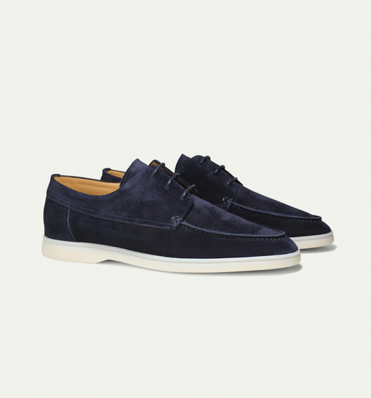 Men's High-Quality Leather Loafers | Stylish Lace-Up Dress Shoes for Everyday Comfort 0