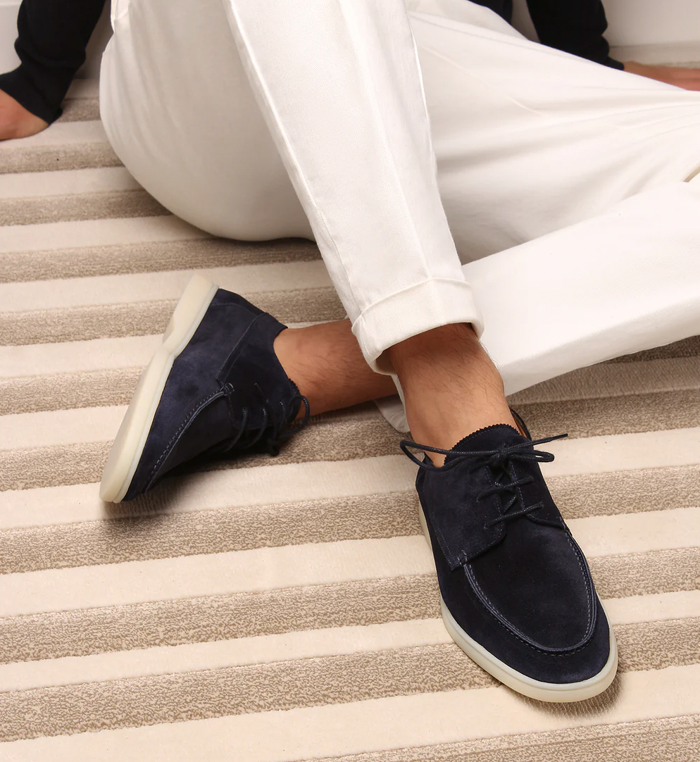 Men's High-Quality Leather Loafers | Stylish Lace-Up Dress Shoes for Everyday Comfort 1