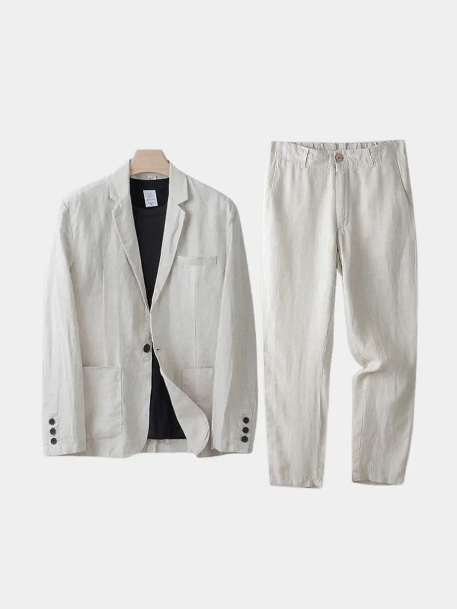 Men's Linen Blend Suit - image 2