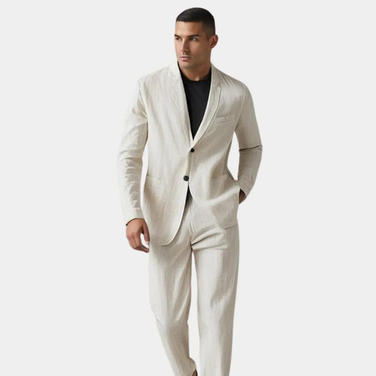 Men's Linen Blend Suit - image 6