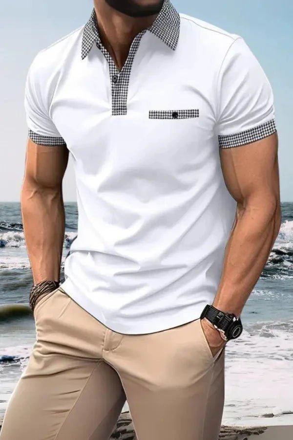 Men's Moisture-Wicking Polo Shirt | Lightweight Stretch Fabric for Active Summer Wear 1