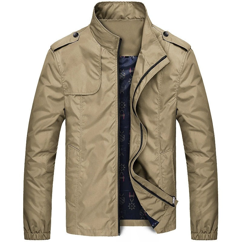 Men’s Stand Collar Zip Jacket | All-Season Jacket 5