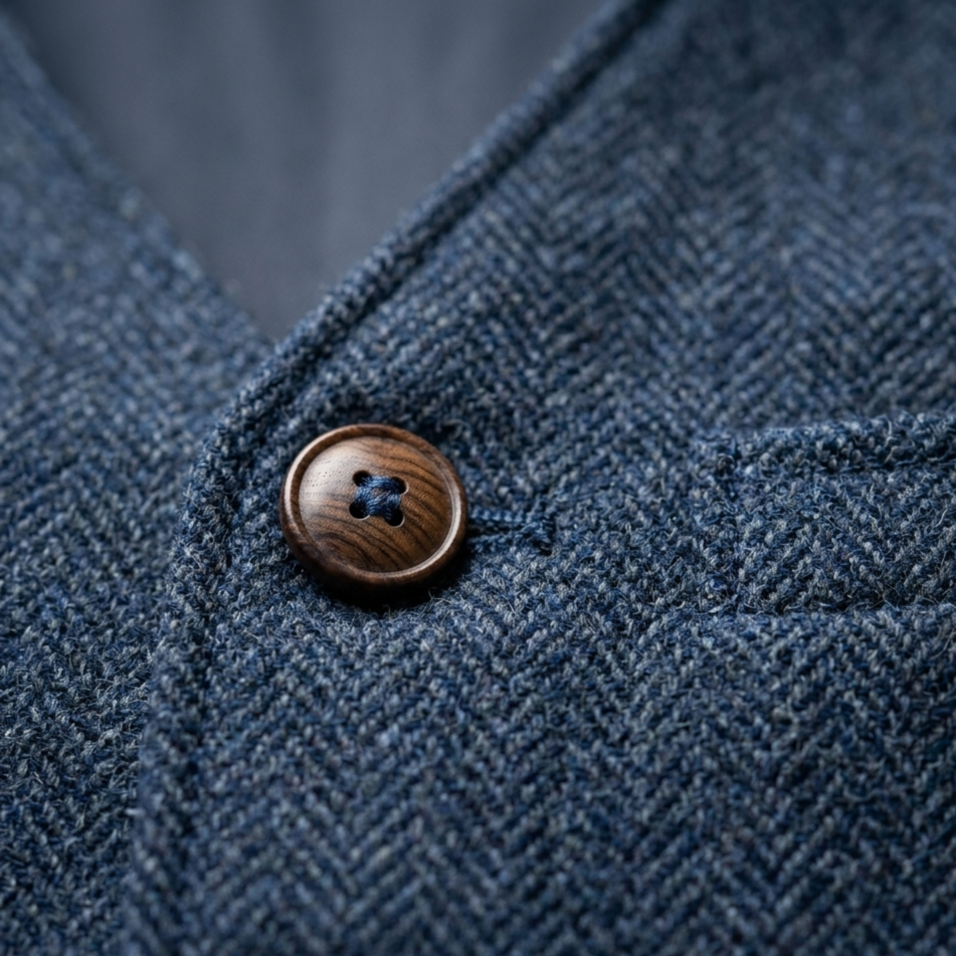 Men's Textured Tweed Waistcoat | Classic V-Neck Tailored Vest for Smart-Casual Style 3