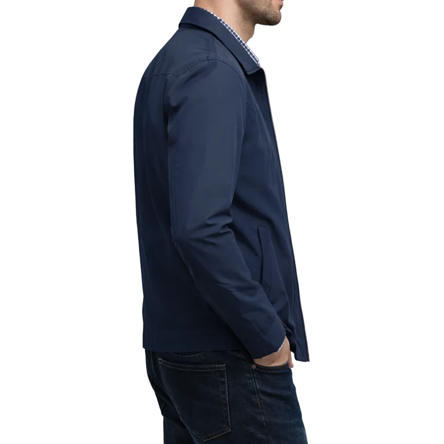 Men’s Zip-Front Jacket with Check Lining | All-Season 2
