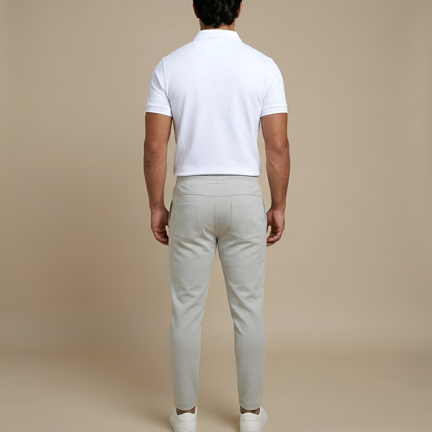 Men's short-sleeved polo shirt with zip and classic slim-fit collar 3