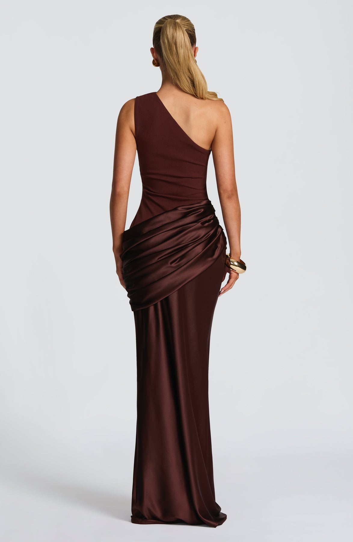Mermaid Maxi Dress Figure-Flattering Satin - Patty 4
