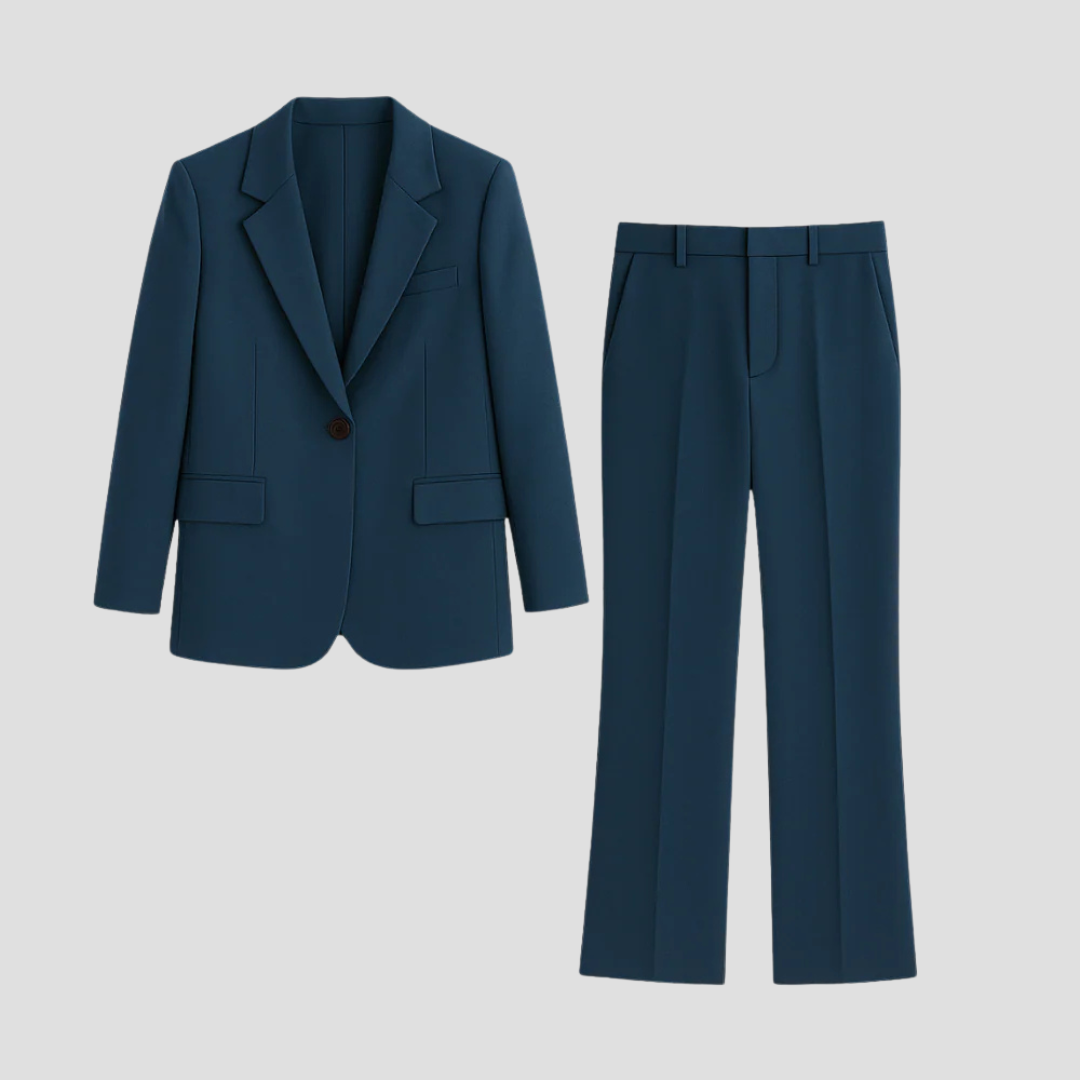 Modern Women's Suit Set – Tailored Blazer and Slim Trousers 1
