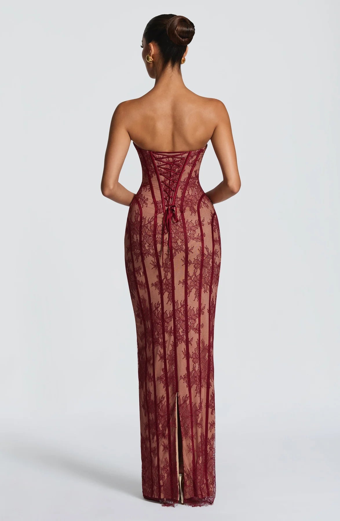 Strapless Lace Maxi Dress Shaping Bodice – Sienna 2
