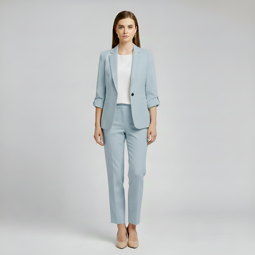Valerios Fashion elegant women's suit with blazer and tailored trousers 1