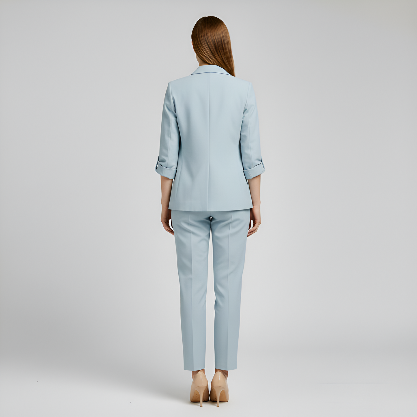 Valerios Fashion elegant women's suit with blazer and tailored trousers 3
