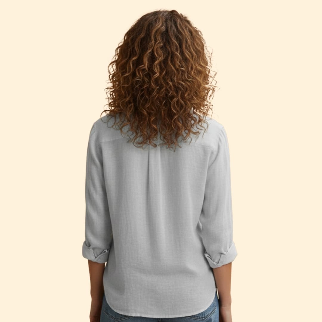 Women's Button-Up Linen Shirt 3
