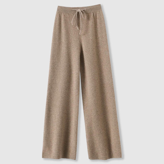Women's Cashmere Wide-Leg Pants | Luxurious High-Waisted Fall Trousers 0