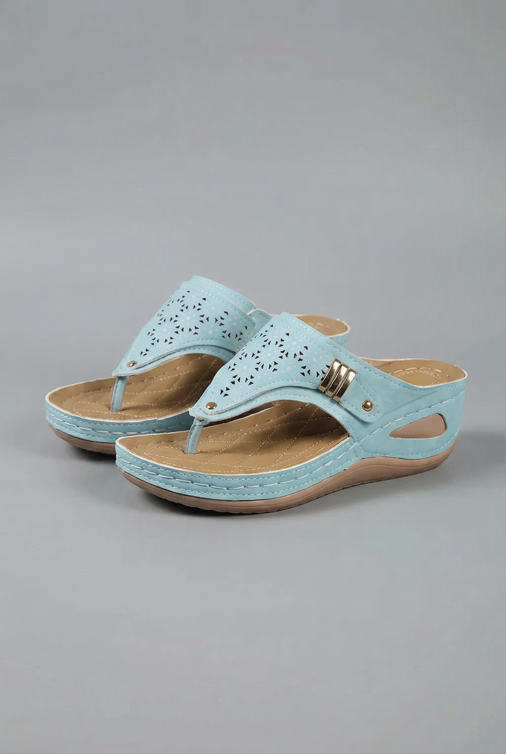Women’s Comfortable Sandals Wedge Flip Flops with Arch Support 1