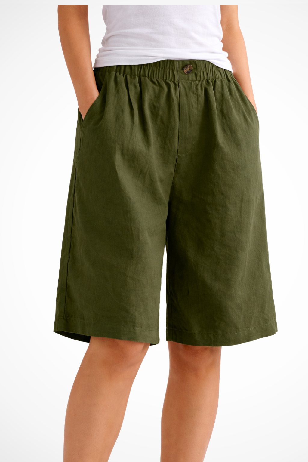 Women's Lightweight Cotton Summer Shorts | Relaxed Fit Casual Bottoms 0