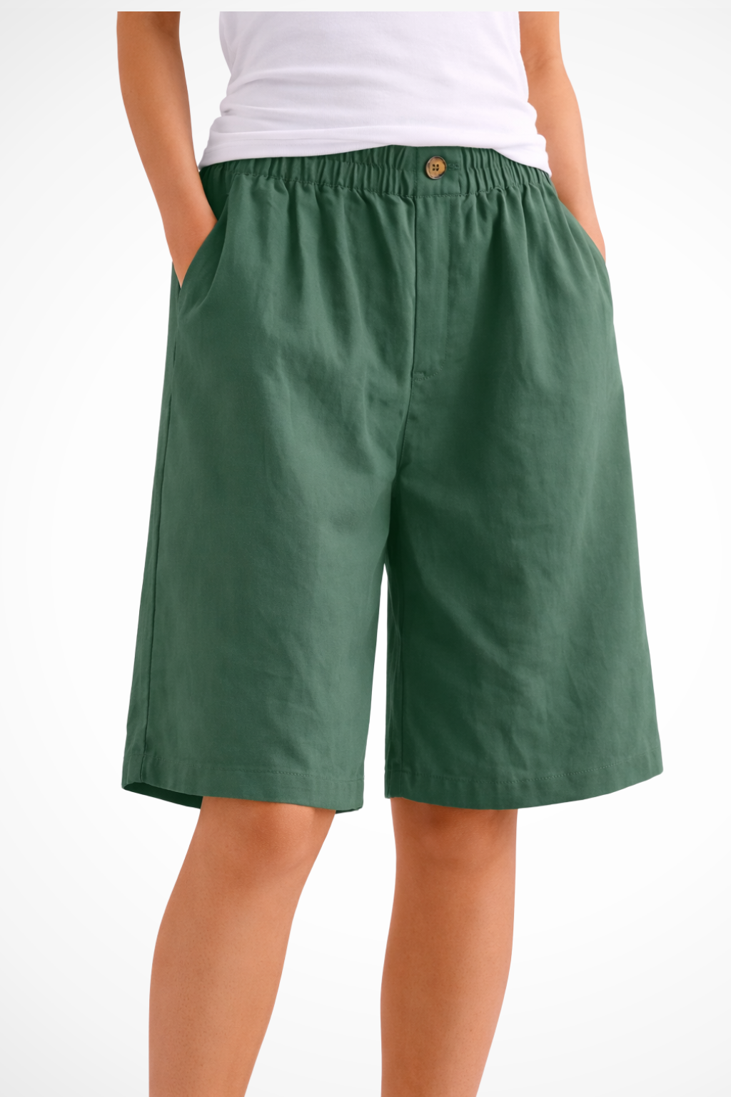 Women's Lightweight Cotton Summer Shorts | Relaxed Fit Casual Bottoms 7