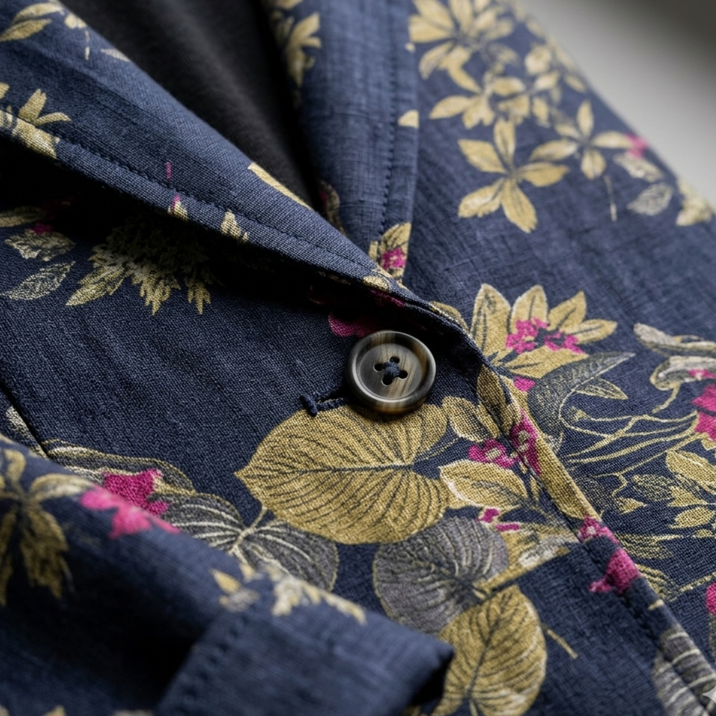 Women's Lightweight Floral Print Blazer | Elegant Relaxed Spring Jacket 3