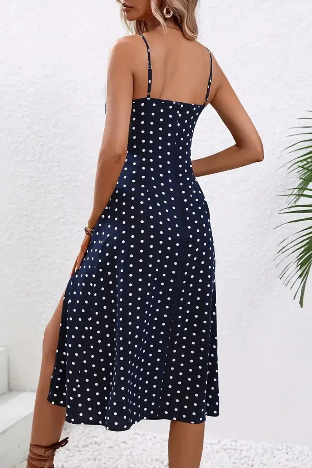 Women's Lightweight Floral Print Midi Dress | Elegant Summer Boho Style with Side Slit 7