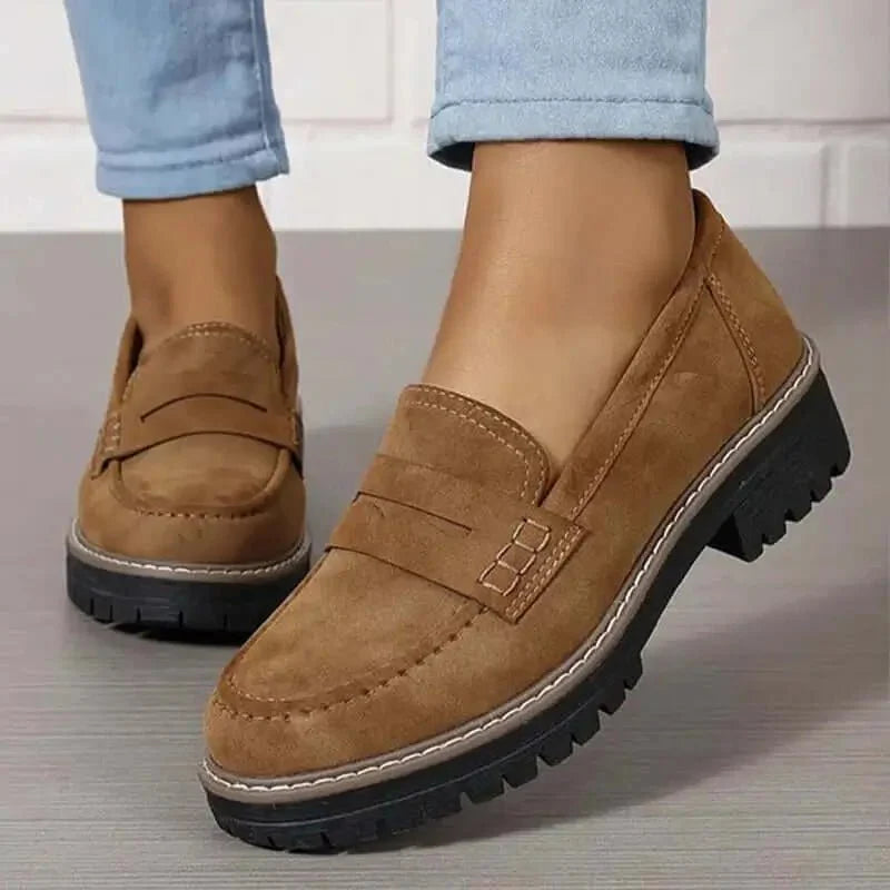 Women’s Platform Loafers with Lug Sole | Chunky Shoes 4