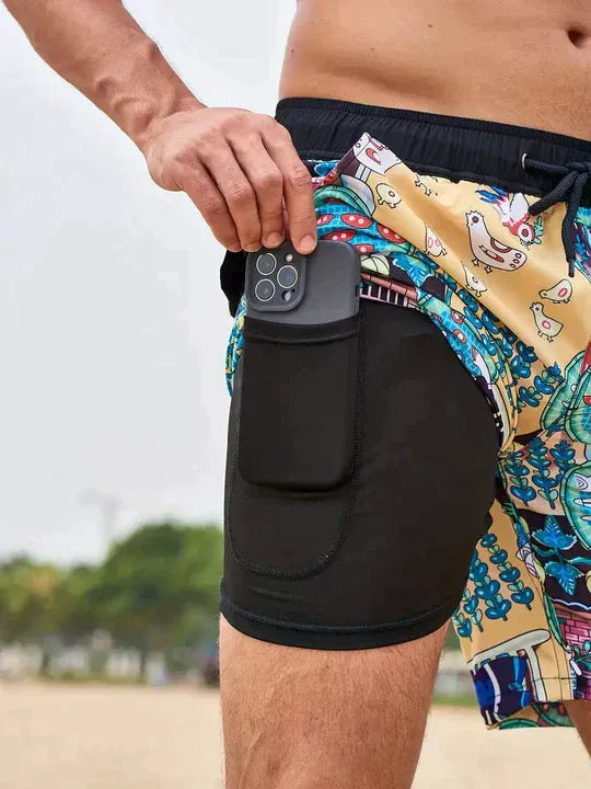 Men’s Athletic Swim Shorts | Compression Lined