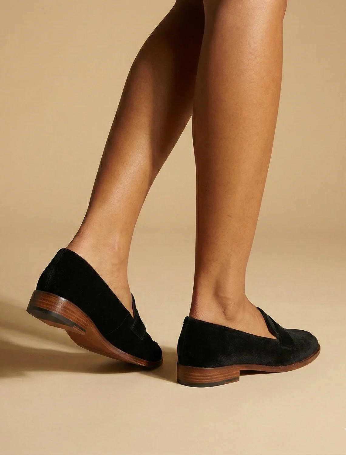 Women's Balck Penny Loafers