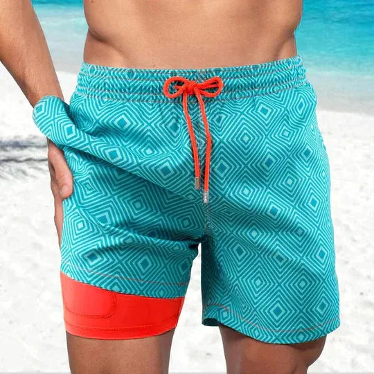 Men’s Athletic Swim Shorts Compression Lined