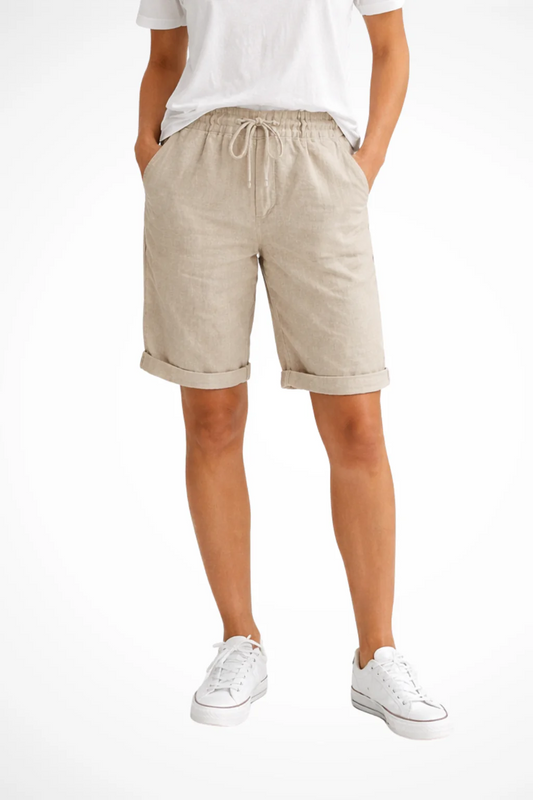 Women Relaxed Fit Linen Capri Pants for Everyday Wear